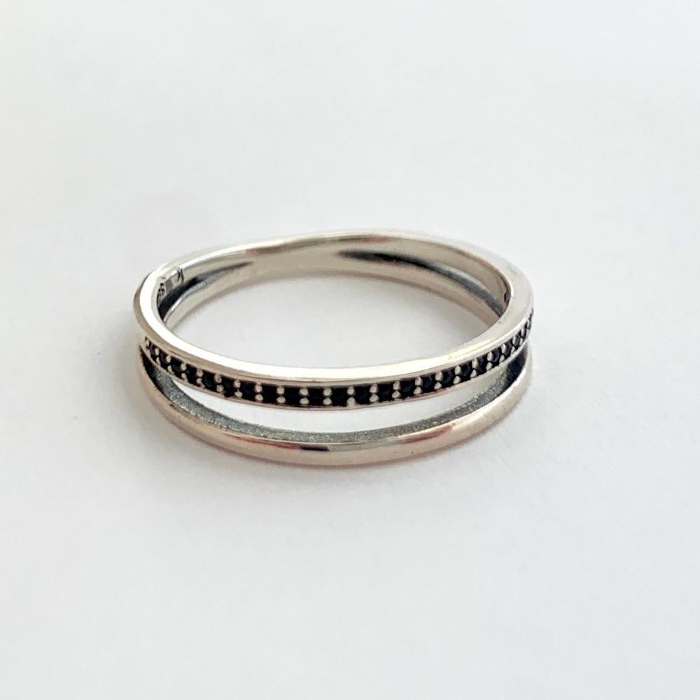 🆕Sterling Silver 925 Double Ring